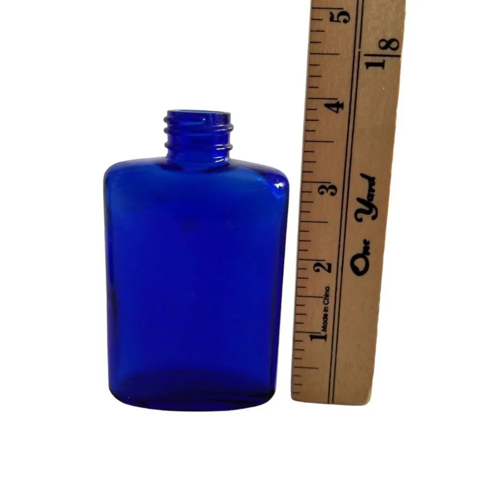 Vintage Cobalt Blue glass Bottles Bromo Seltzer Emerson Drug Co Decorative Old